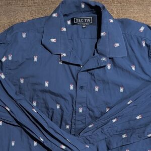Sec. 119 Scarab Phish Blue Men's Shirt